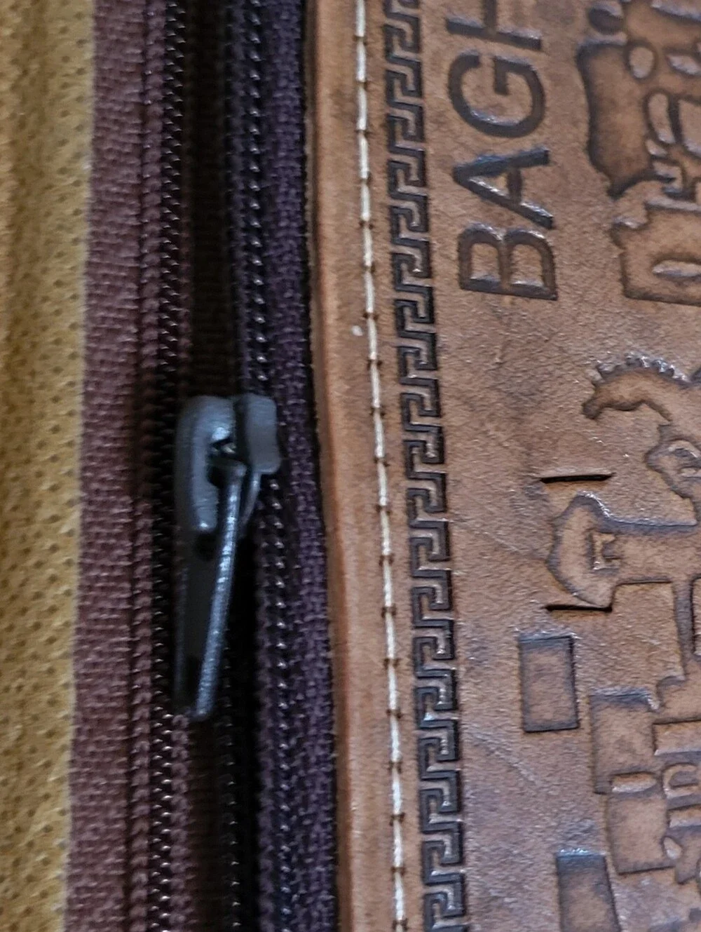 From USA soldier at Embassy in Iraq/Baghdad. brown leather